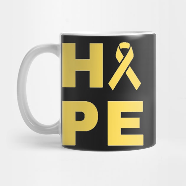Hope Awareness ribbon (Yellow) by CaitlynConnor